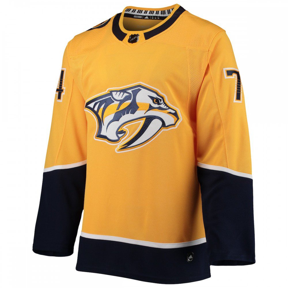 Juuse Saros Nashville Predators adidas Home Authentic Player Jersey - Gold-Pro Kit Vault | Brand New 26/27 Sports Jerseys